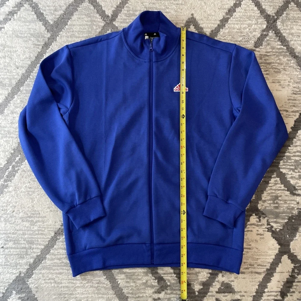 Adidas Mens Future Icons Badge of Sport Track Jacket IS9595 FI Boss Blue Large - Picture 2 of 6